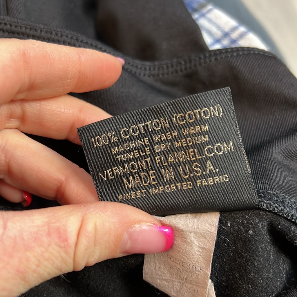 Vermont Flannel Co. Black Flannel Leggings- S — image 7 of 7